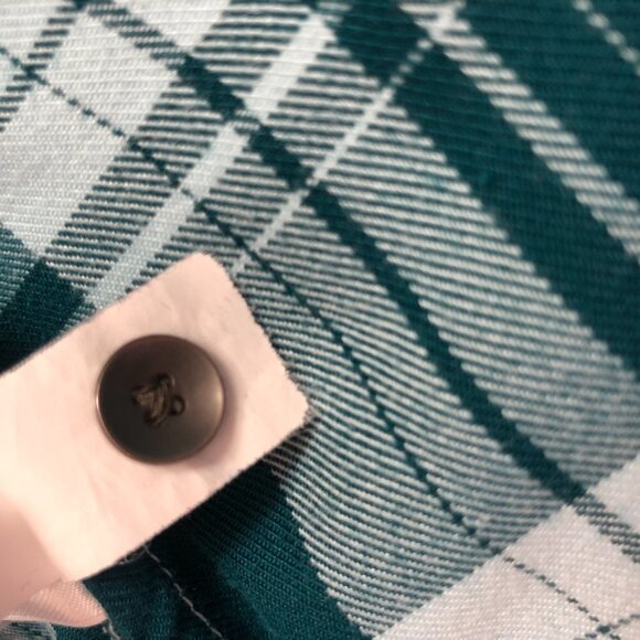 EDDIE Bauer Green Plaid Long Sleeve Button Down Shirt Size XL - Picture 6 of 11